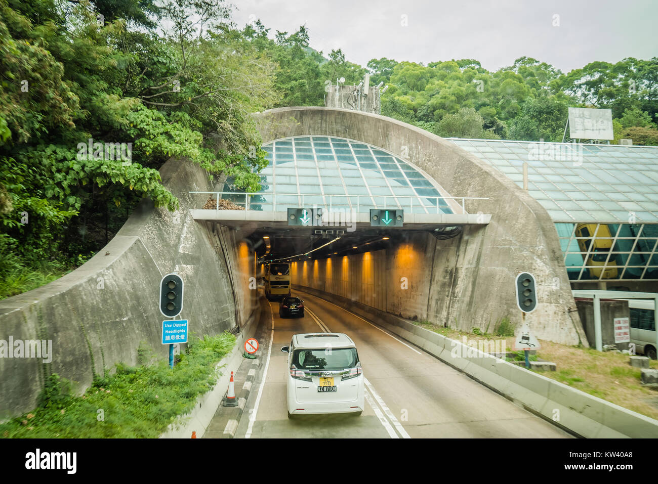hong kong aberdeen tunnel Stock Photo Alamy