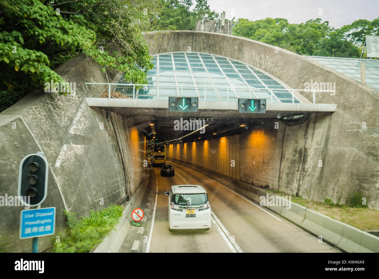 hong kong aberdeen tunnel Stock Photo Alamy
