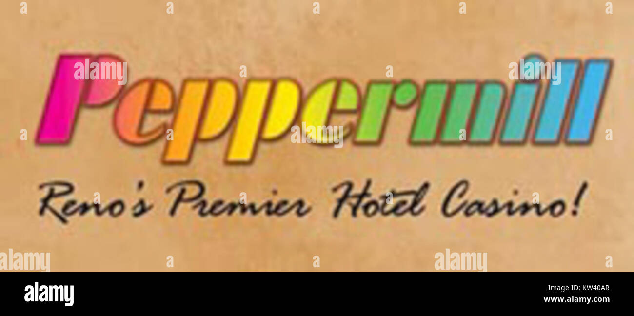 Peppermill Reno old logo 2 Stock Photo Alamy