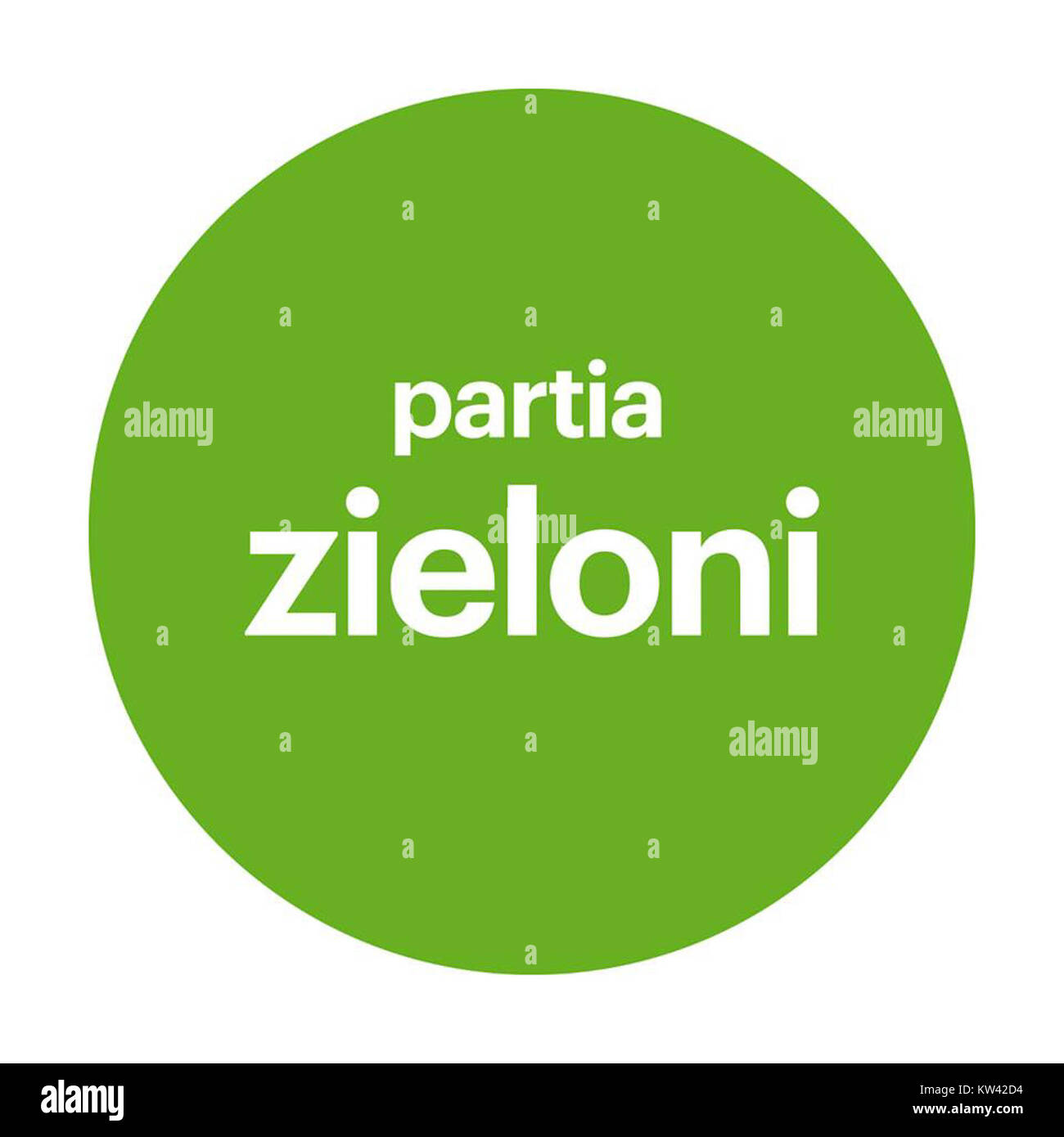 Logo Partia Zieloni Stock Photo