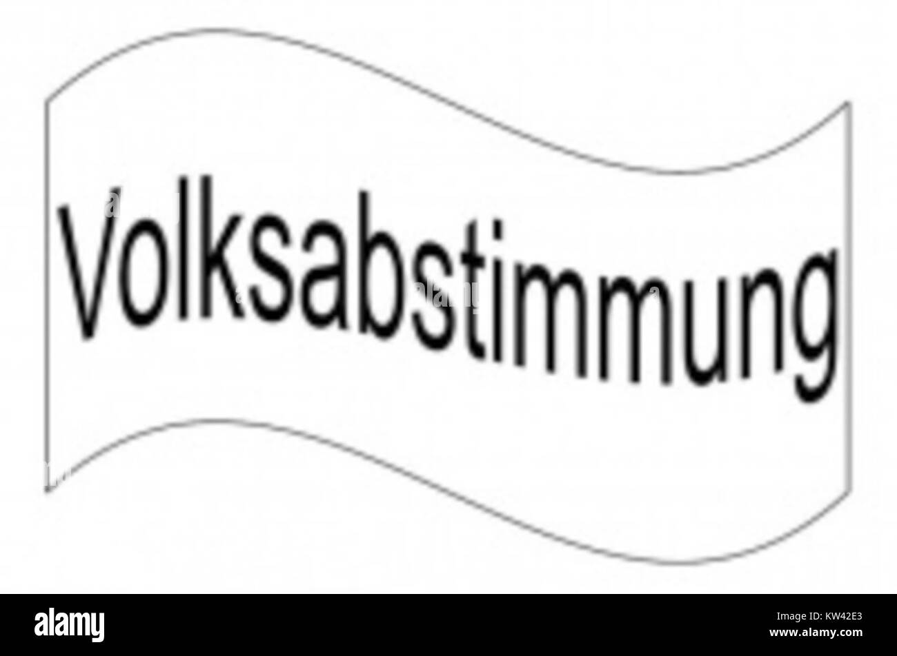 Volksabstimmung Logo Stock Photo