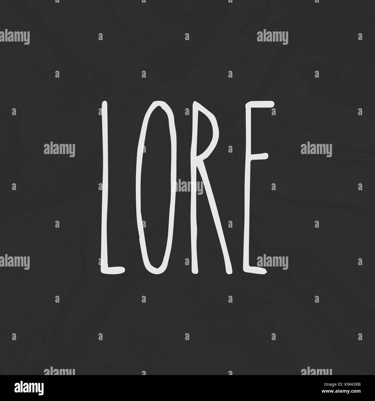 Lore Podcast logo Stock Photo
