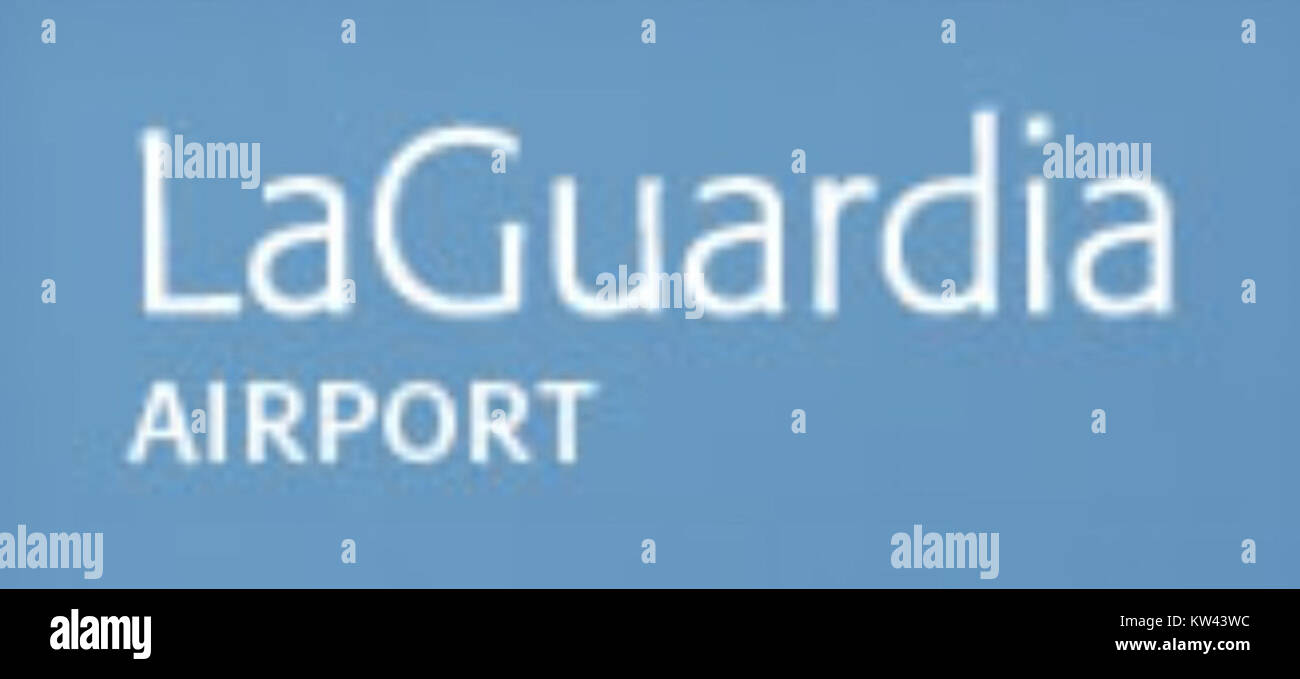 LaGuardia Airport Logo Stock Photo - Alamy