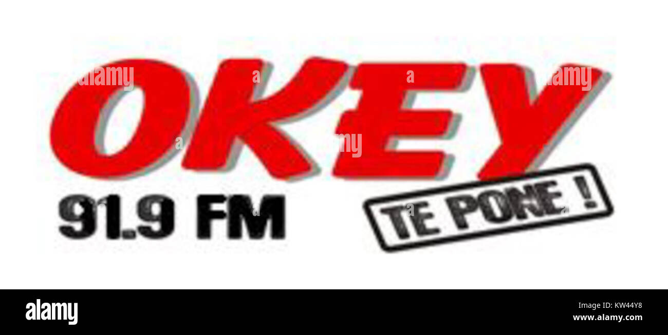 Logo de Radio Okey 91.9 FM Stock Photo - Alamy
