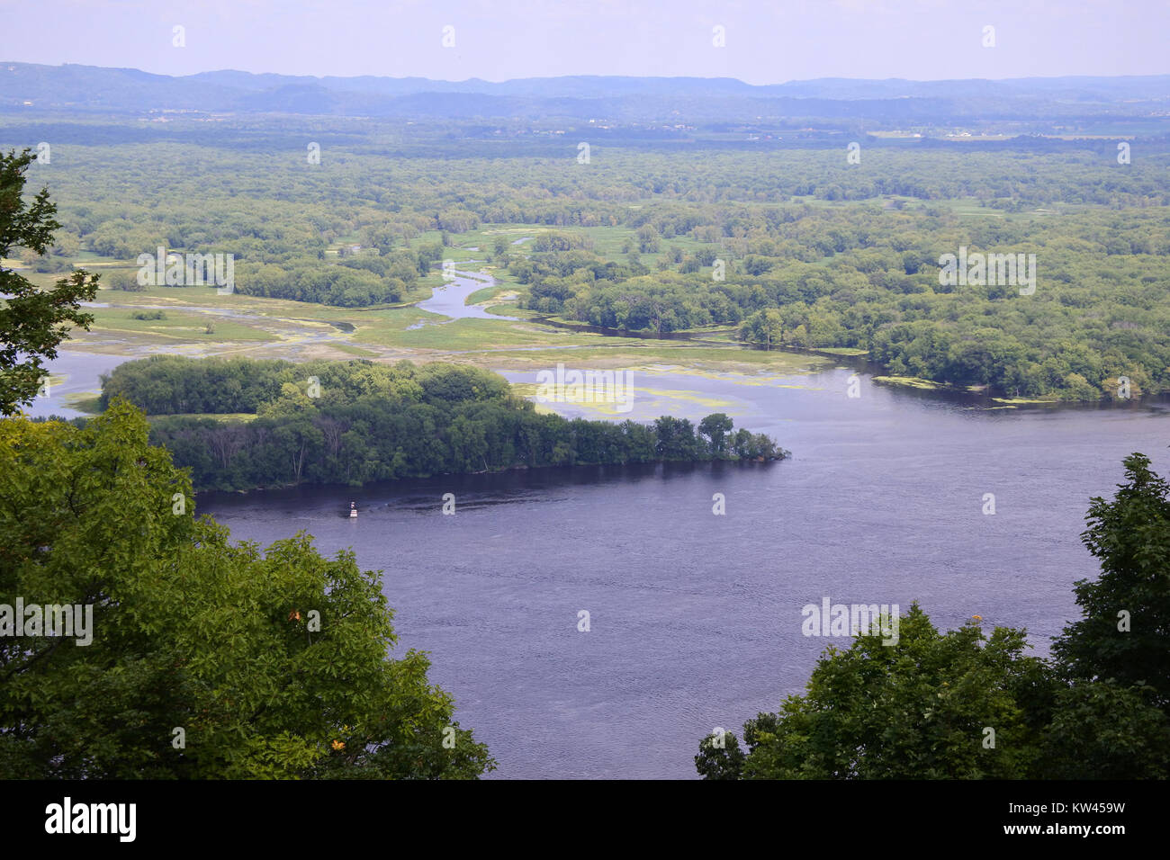 Black River Delta WI Stock Photo Alamy