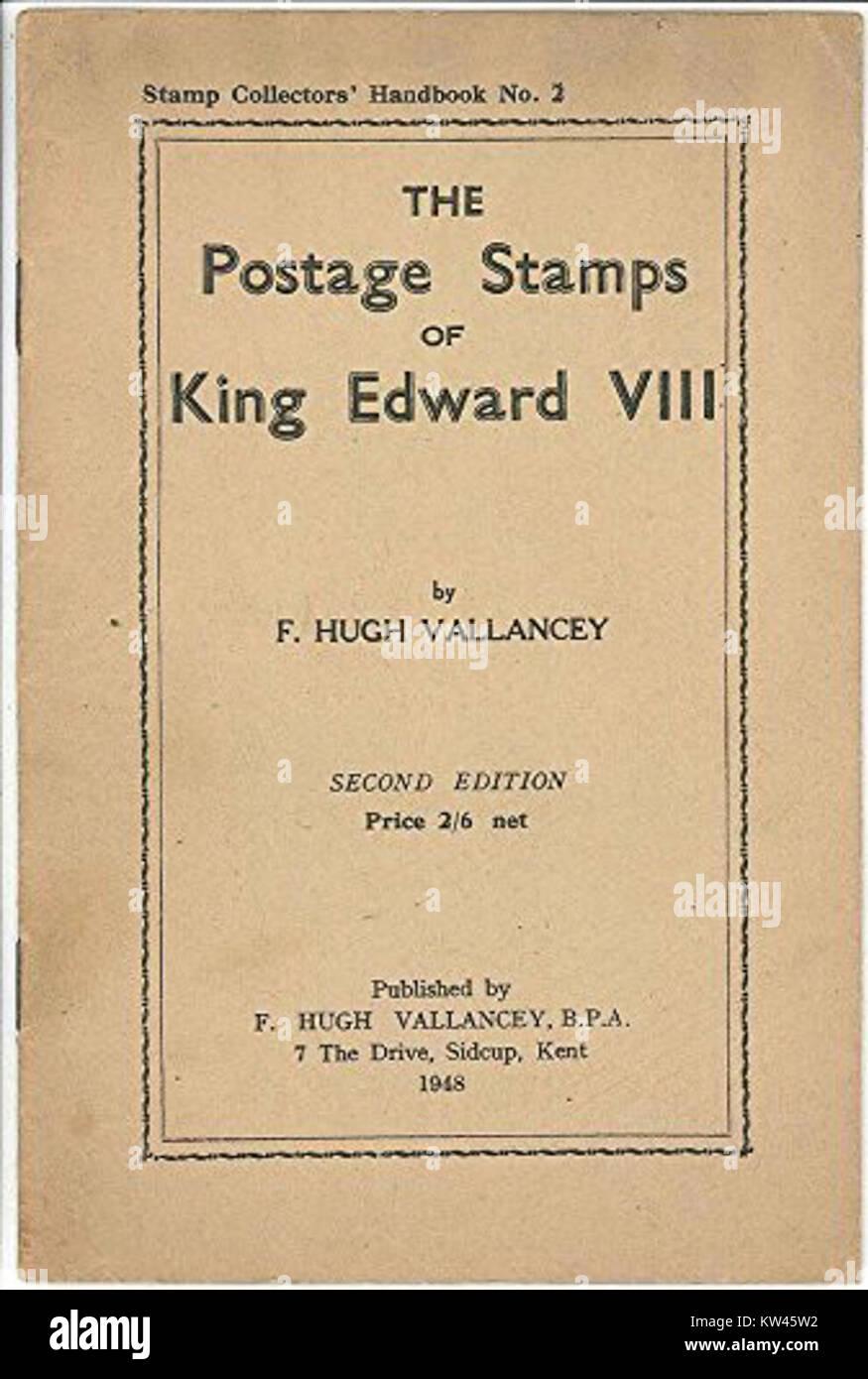 The Postage Stamps of King Edward VIII Stock Photo Alamy