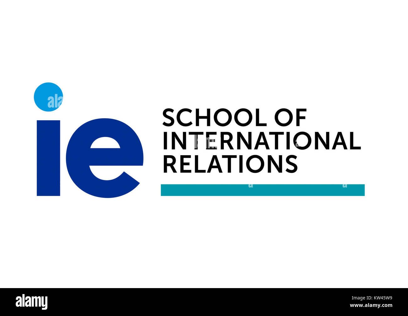 Logo IE School of International Relations Stock Photo
