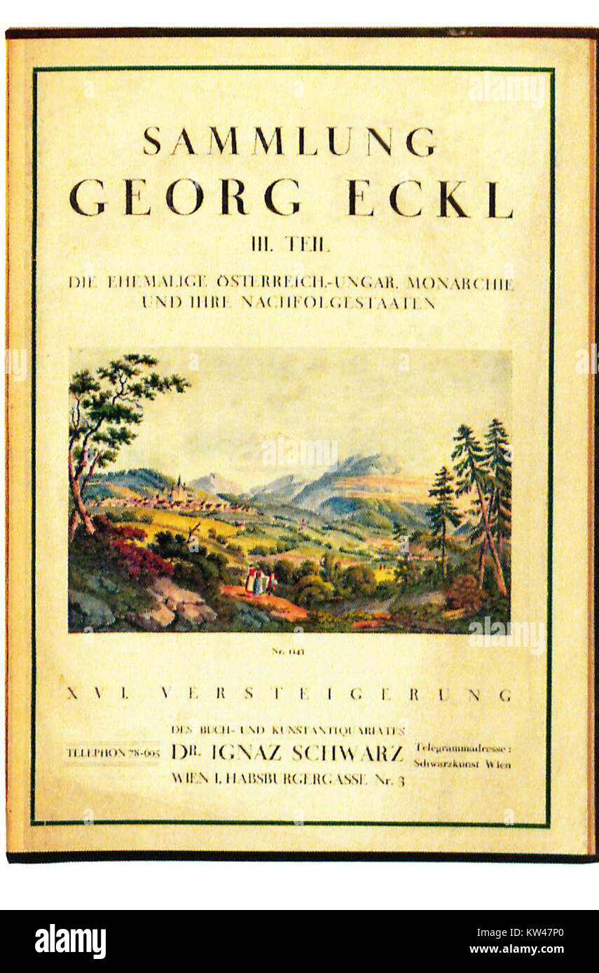 Ignaz Schwarz Georg Eckl 1926 Stock Photo