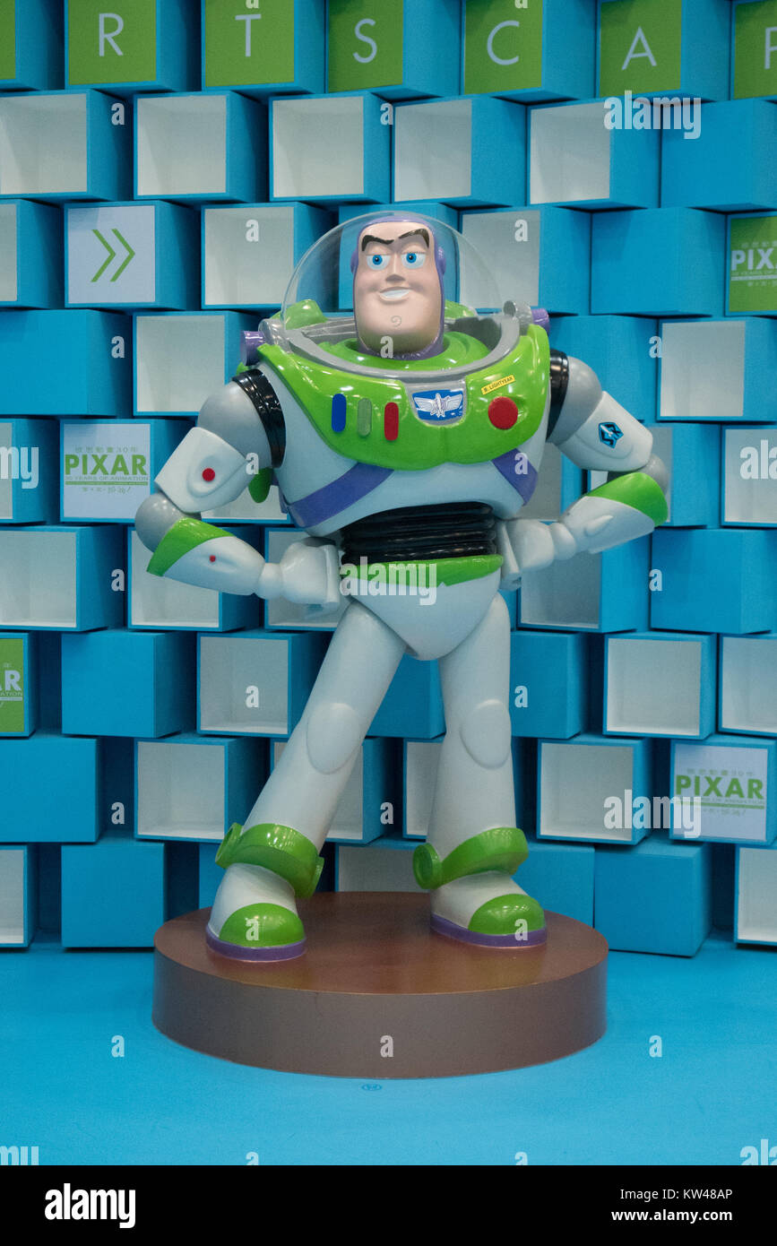 toy story character buzz statue Stock Photo
