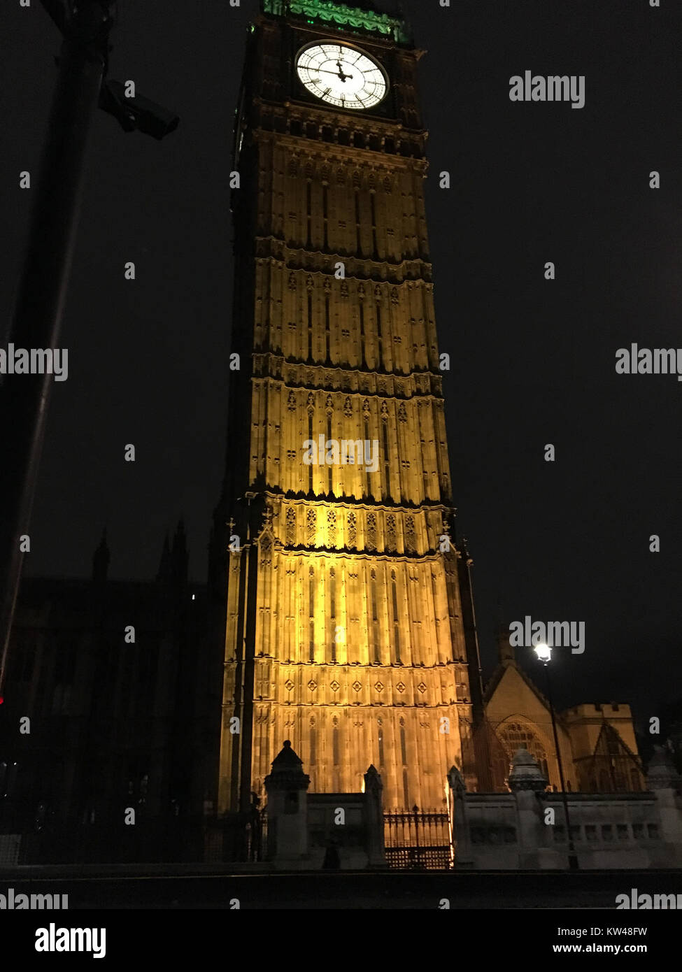 Big Ben at night, 30 April 2017 Stock Photo