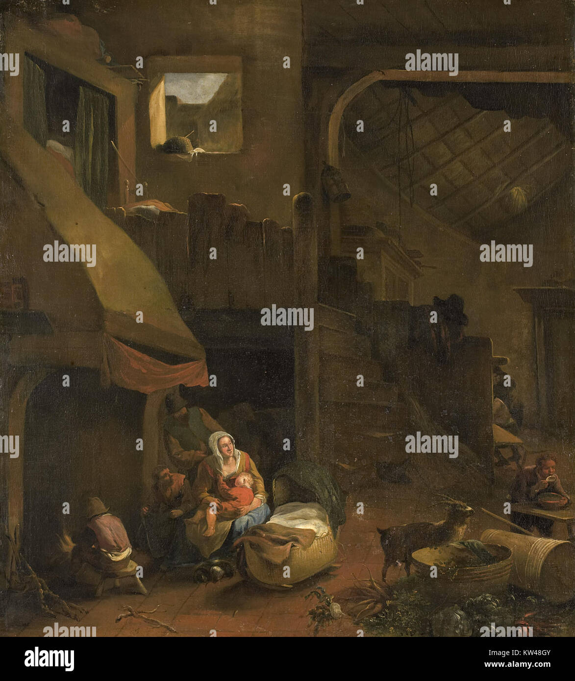 An artwork titled 'Boereninterieur' (Farm Interior), cataloged as SK A ...