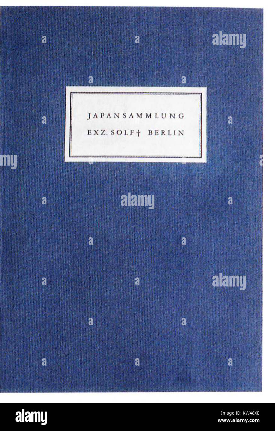 This auction catalog from 1936, titled 'Paul Graupe Auktionskatalog Solf,' offers a detailed listing of the art, antiques, and historical items available for sale during that time. Stock Photo