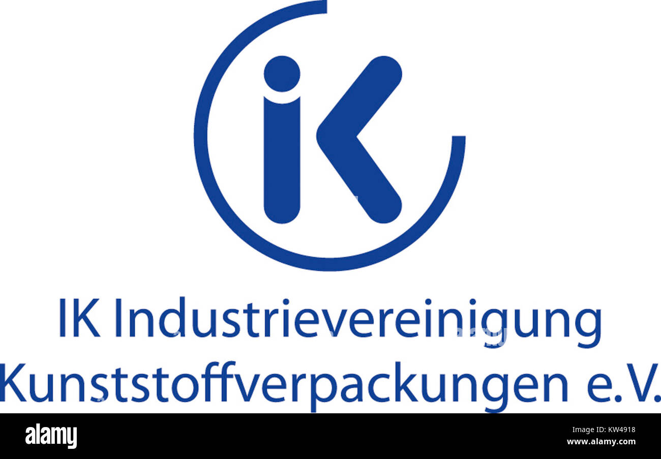 Logo der IK Industrievereinigung Kunststoffverpackungen Stock Photo