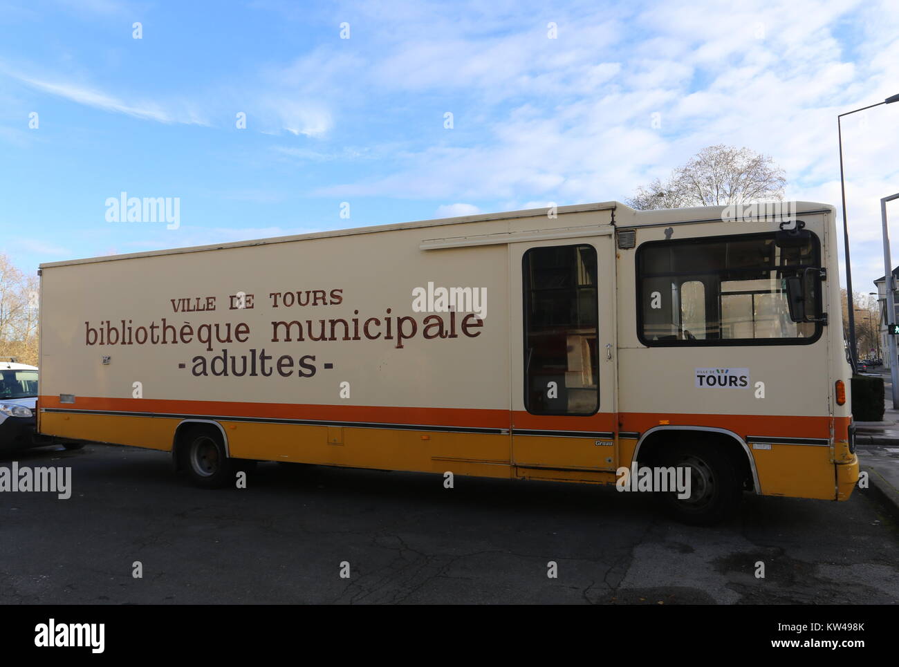 Mobile Library Tours France  December 2017 Stock Photo