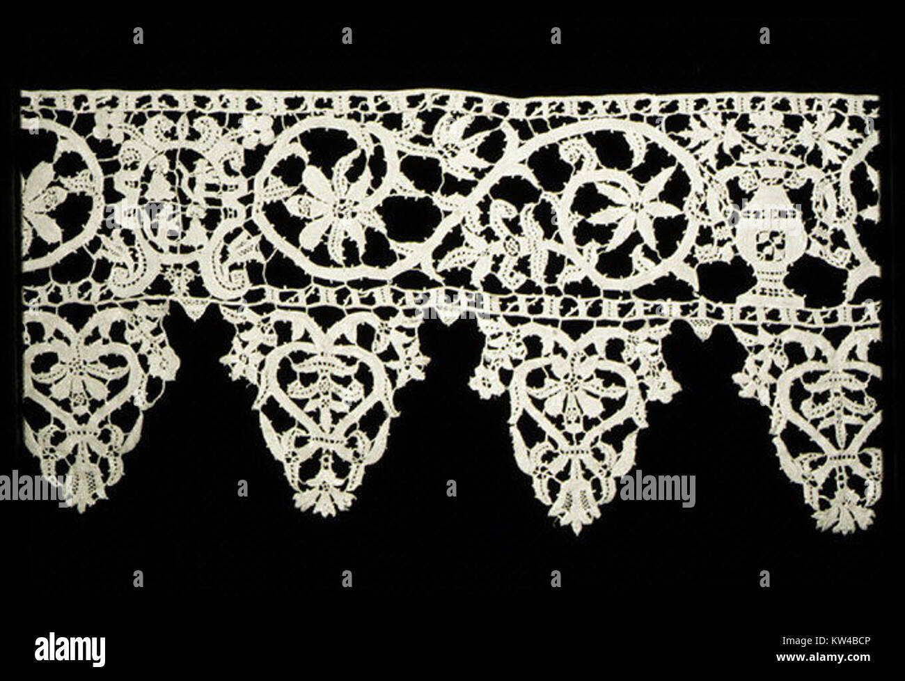 This image from the MET collection showcases a border artifact. The piece is a representative example of historical design and artistry used in decorative borders. Stock Photo