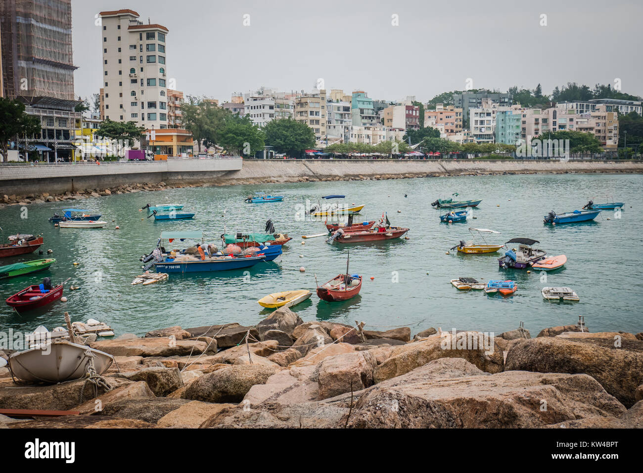 hong kong stanley is a seaside village with a laid back vibe popular with tourists Stock Photo