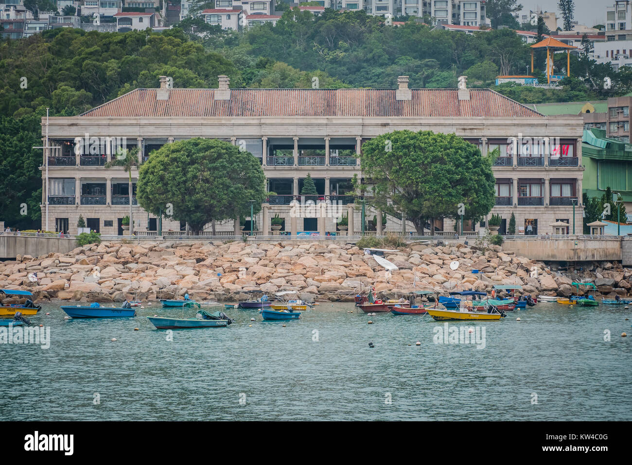 hong kong stanley is a seaside village with a laid back vibe popular with tourists Stock Photo