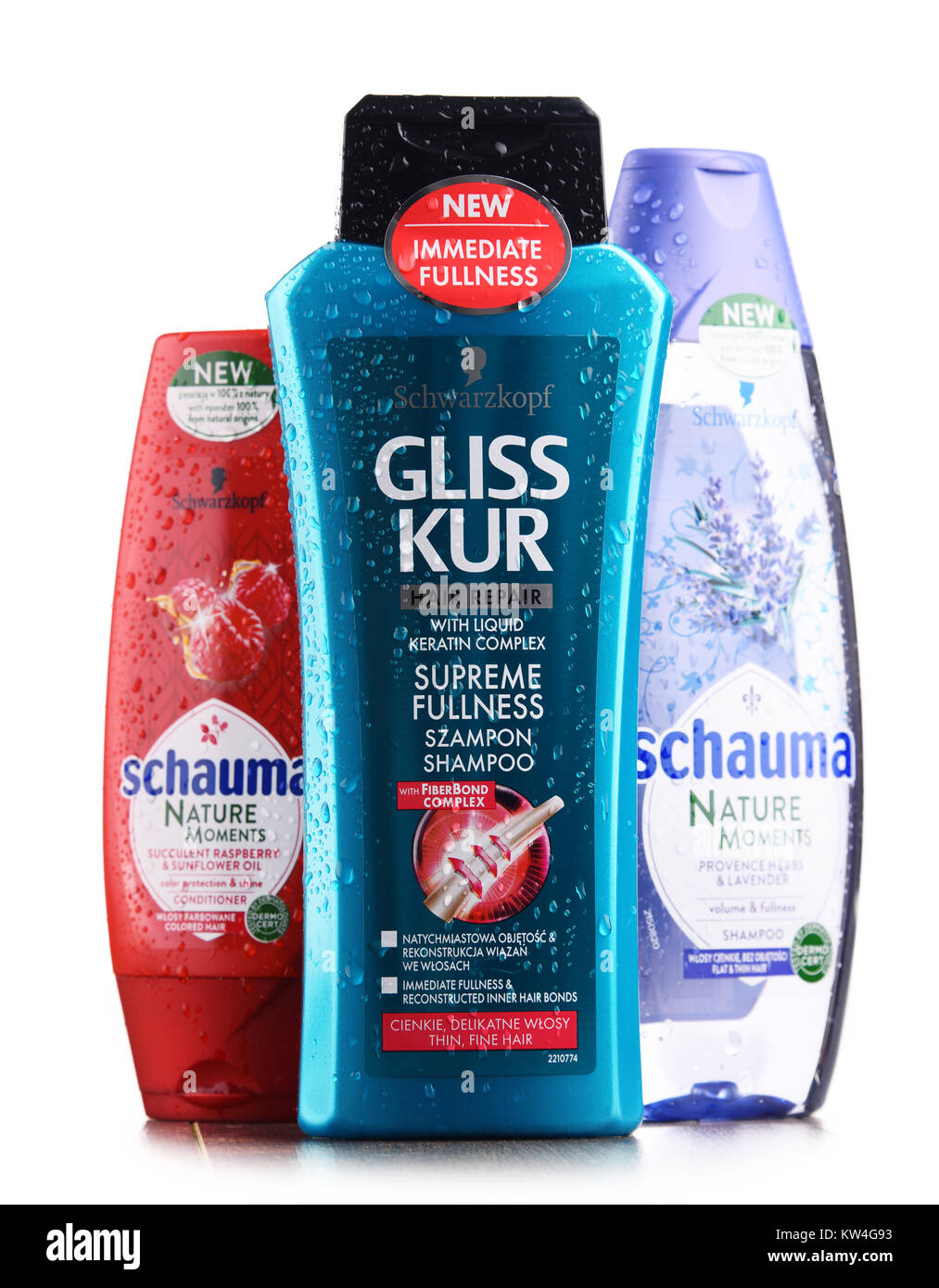 POZNAN, POLAND - DEC 7, 2017: Bottles of Schwarzkopf products, popular  brand of first liquid shampoo developed by German chemist Hans Schwarzkopf  in 1 Stock Photo - Alamy