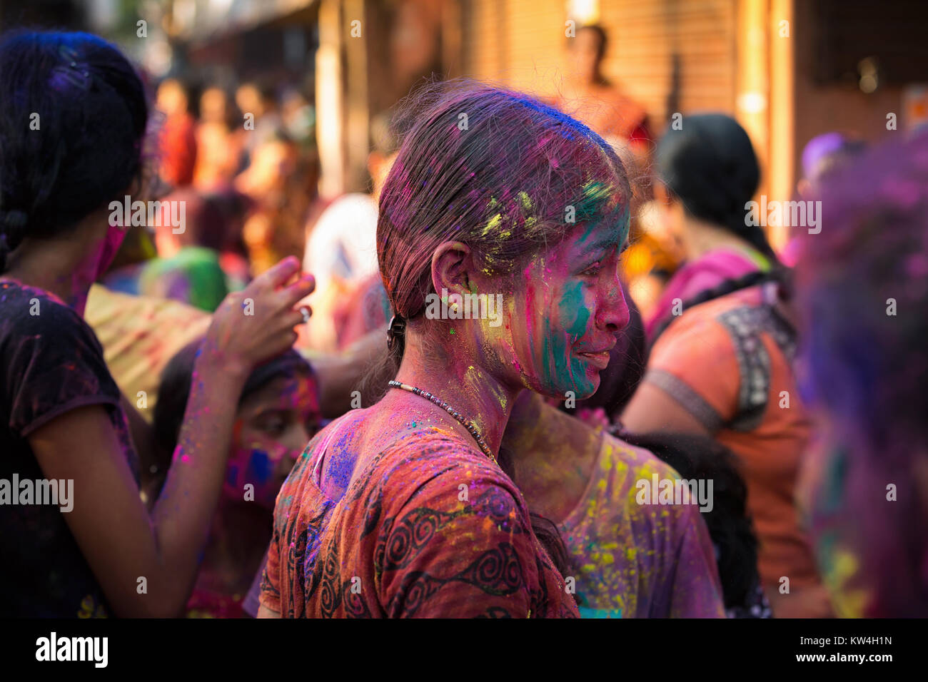 Holi festival celebrations in Kochi,Kerala, India Stock Photo Alamy