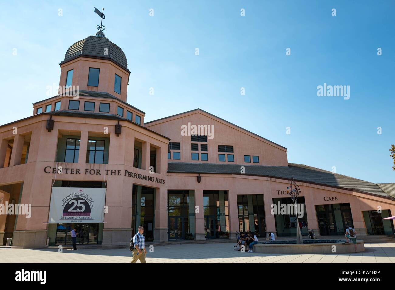 Mountain View Center for the Performing Arts in the Silicon Valley town of Mountain View, California, August 24, 2016. Stock Photo