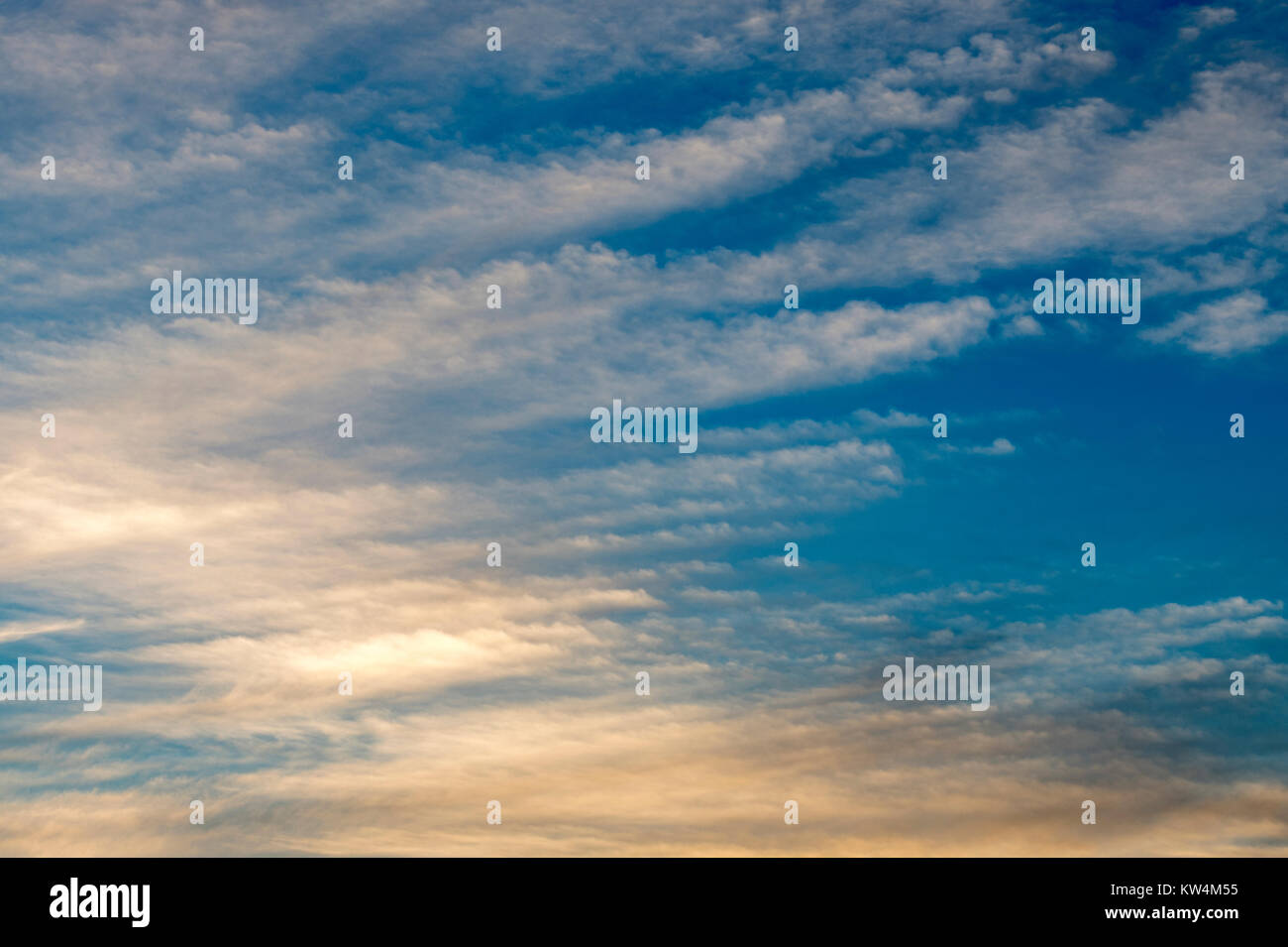 Sunset sky with clouds Stock Photo - Alamy