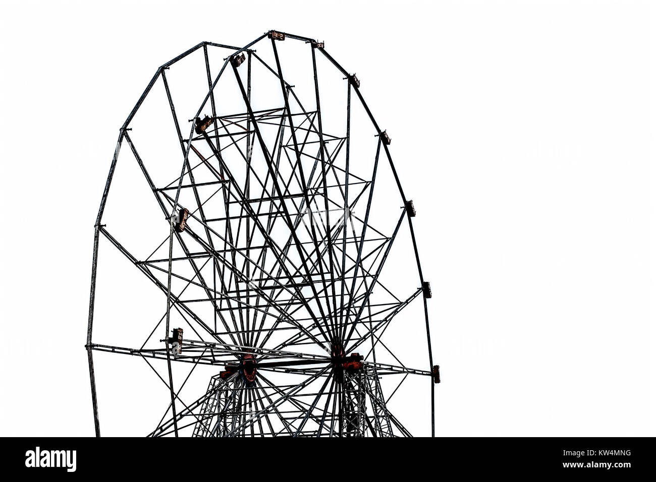 Giant wheel isolated on white Stock Photo Alamy