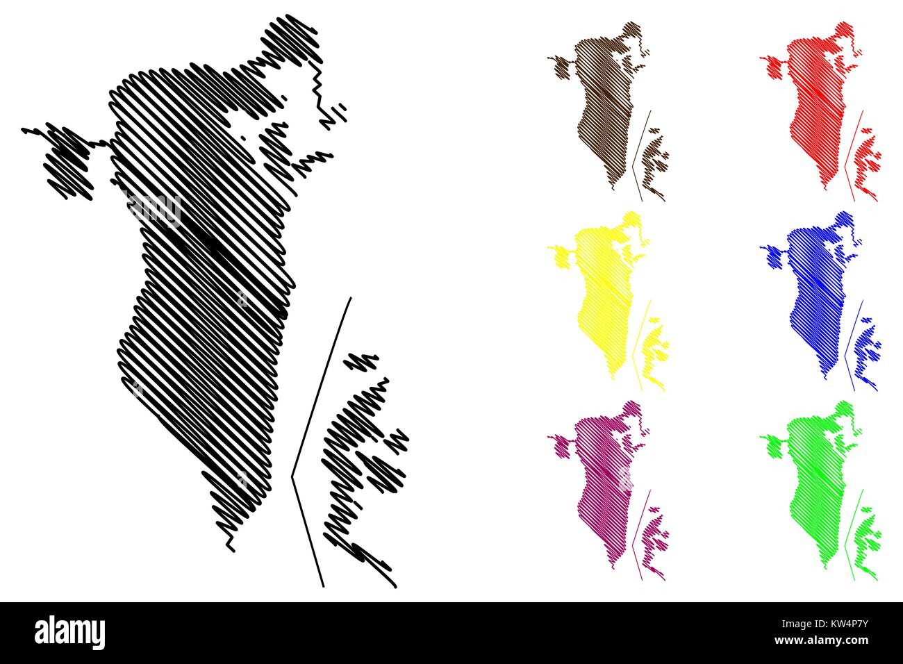 Illustrator map Bahrain PDF