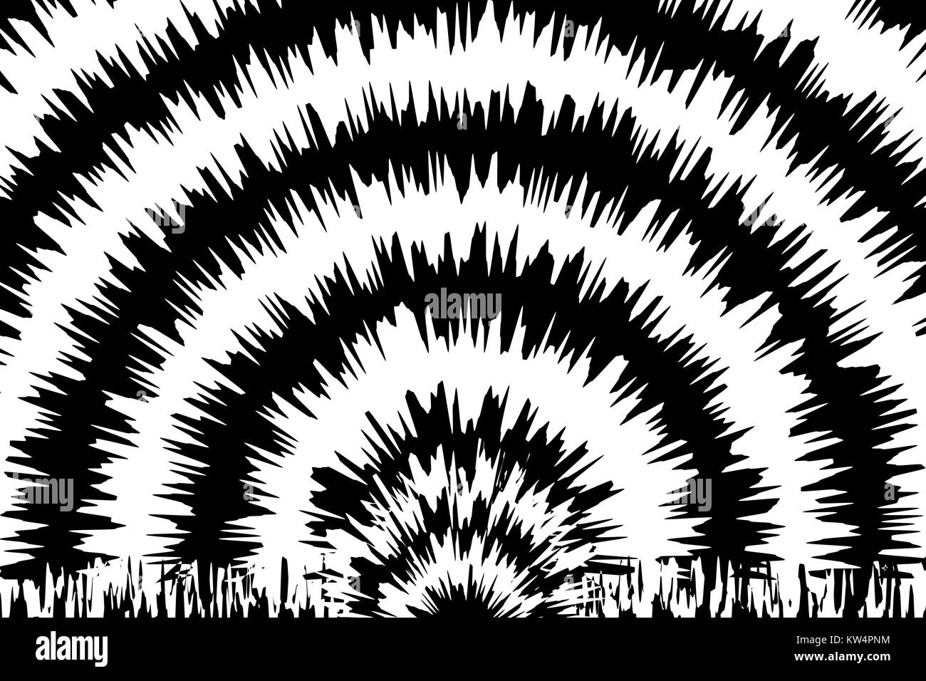 Explosion - abstract black and white vector pattern Stock Vector Image