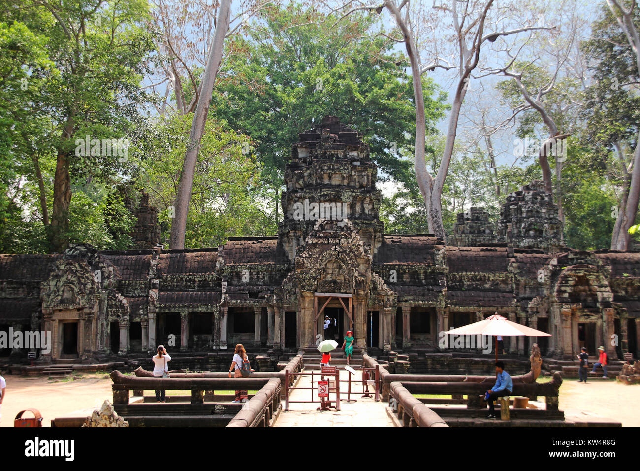 Ta Phrom Inner Gate 1 Stock Photo