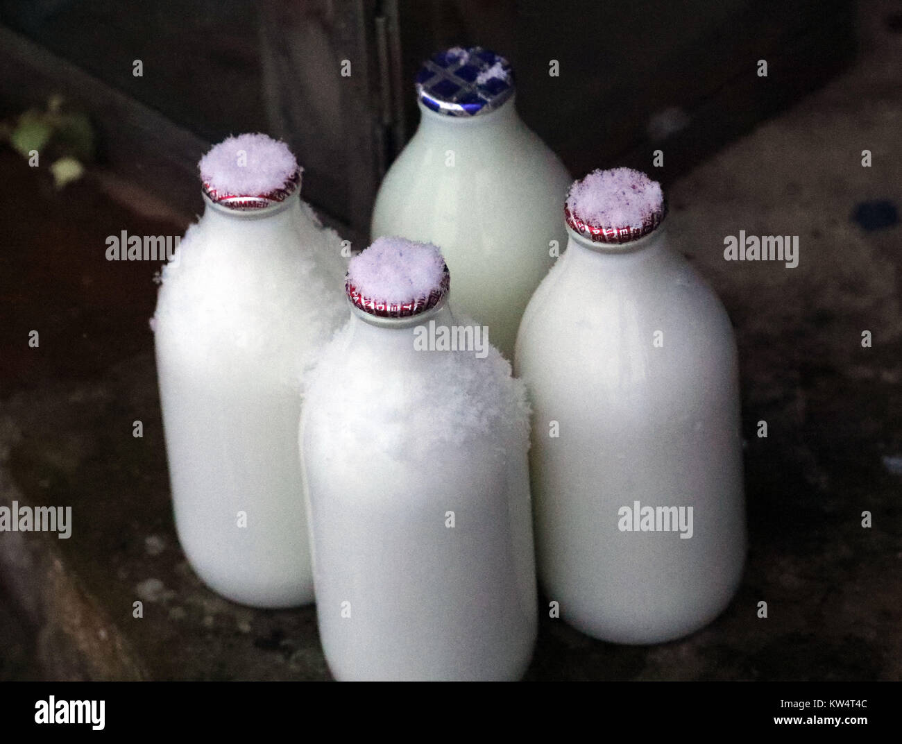 Frozen milk bottles hires stock photography and images Alamy