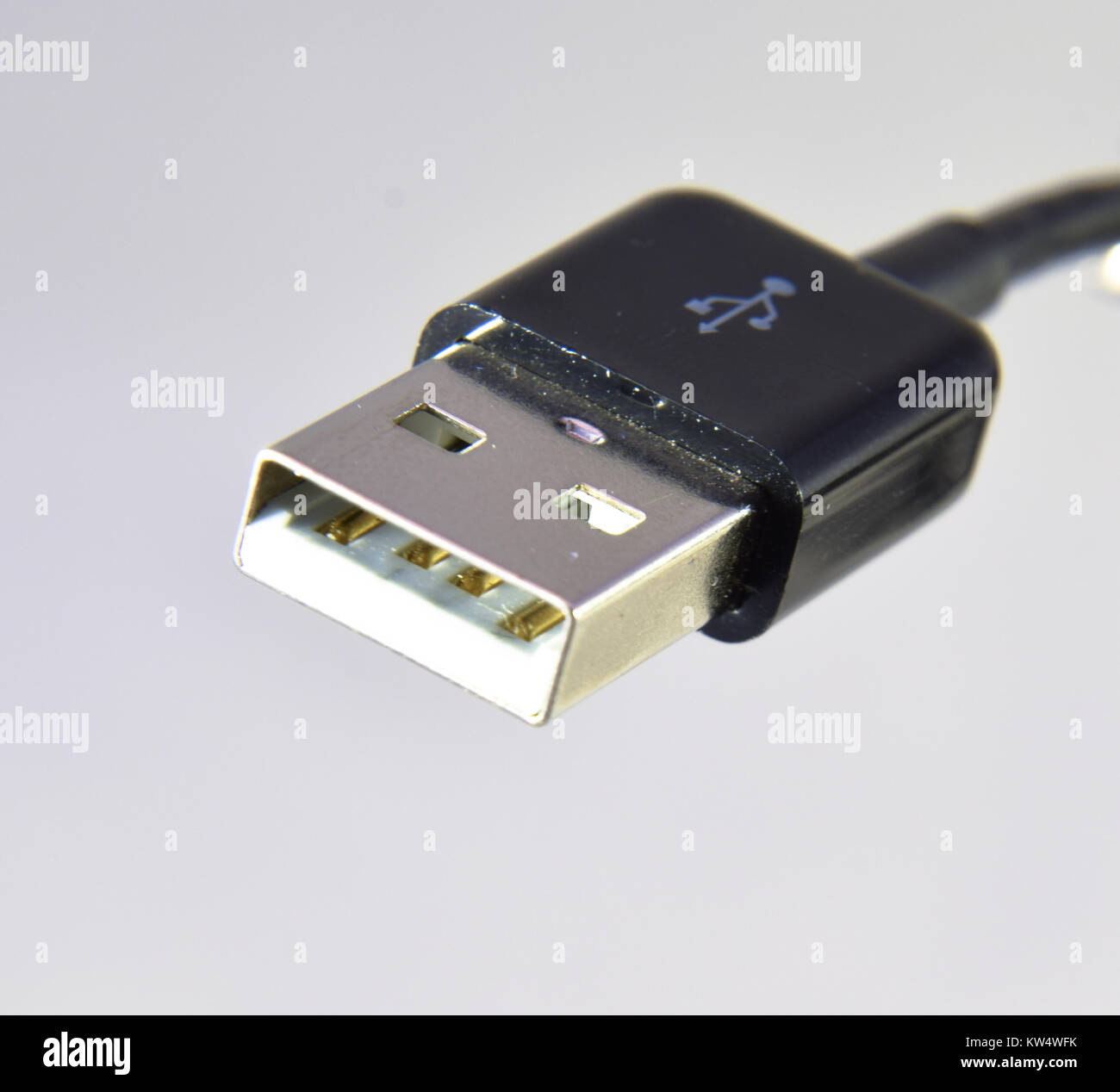 A Male type A USB connector for conneting peripherals to computers ...