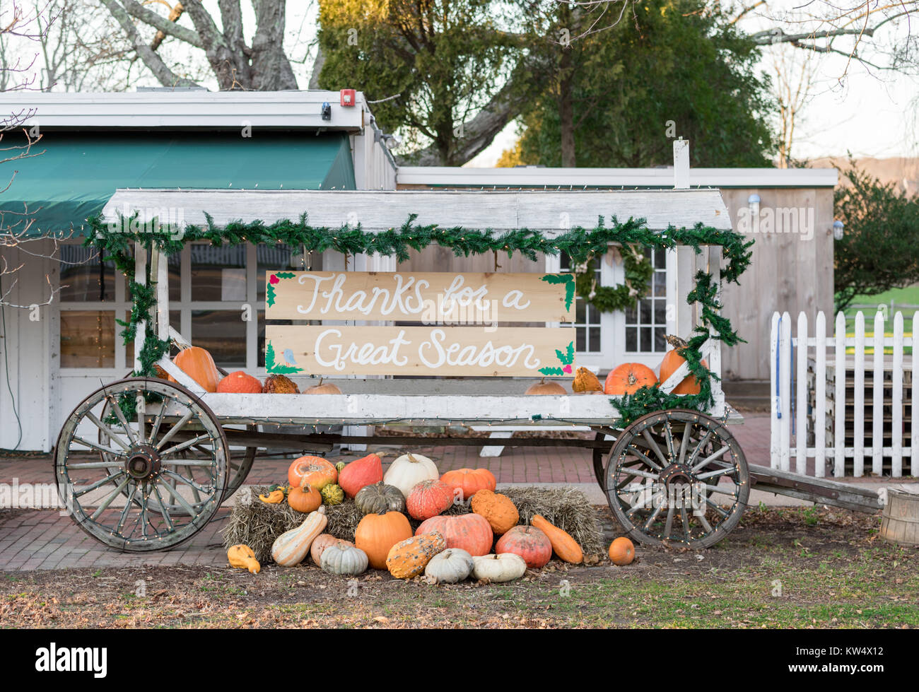 farm stand in amagansett, ny Stock Photo