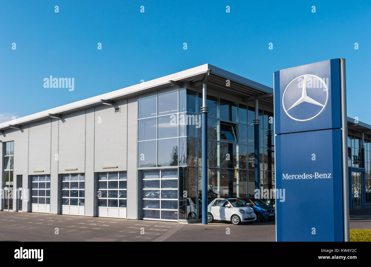 Office of official dealer MercedesBenz. MercedesBenz is a German