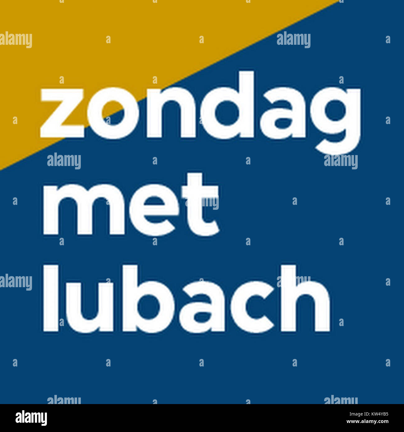 Zondag met Lubach effen Stock Photo