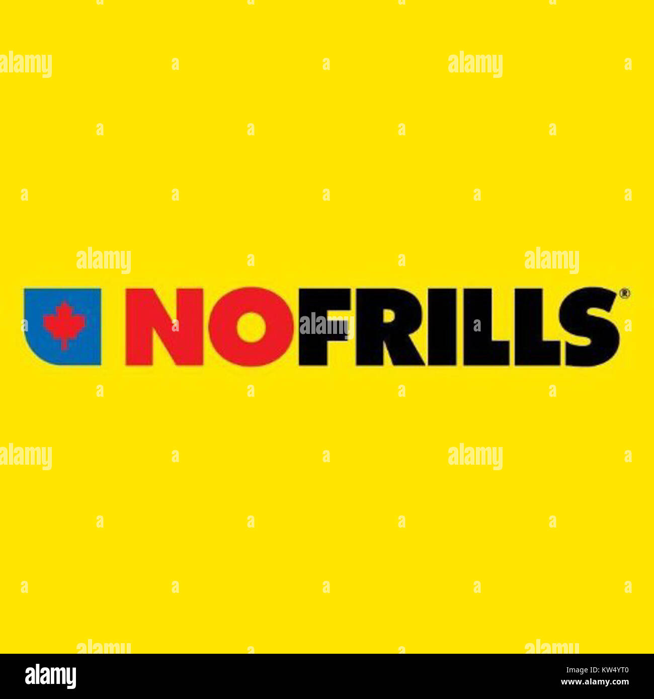 No Frills Logo Stock Photo Alamy