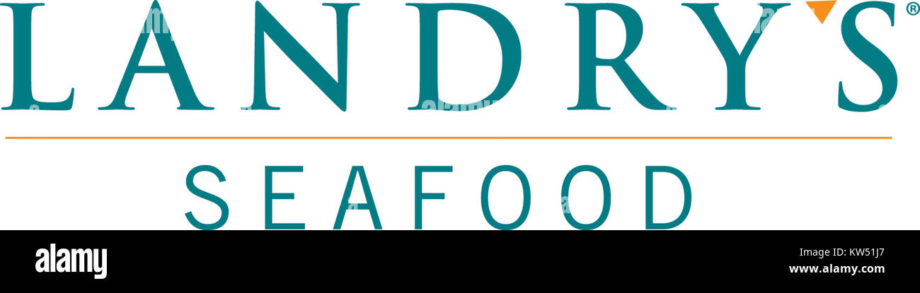 Landry's Seafood is a popular restaurant chain in the United States, known for its wide selection of seafood dishes. The logo represents the brand's commitment to quality dining and fresh seafood. Stock Photo