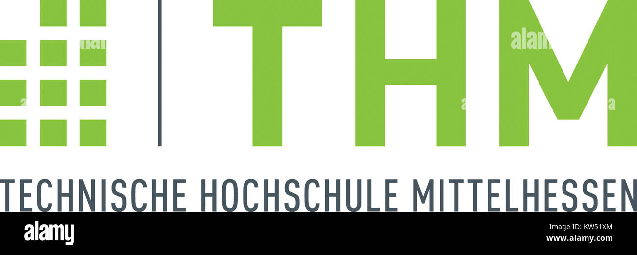 Technische Hochschule Mittelhessen Logo 4c Stock Photo