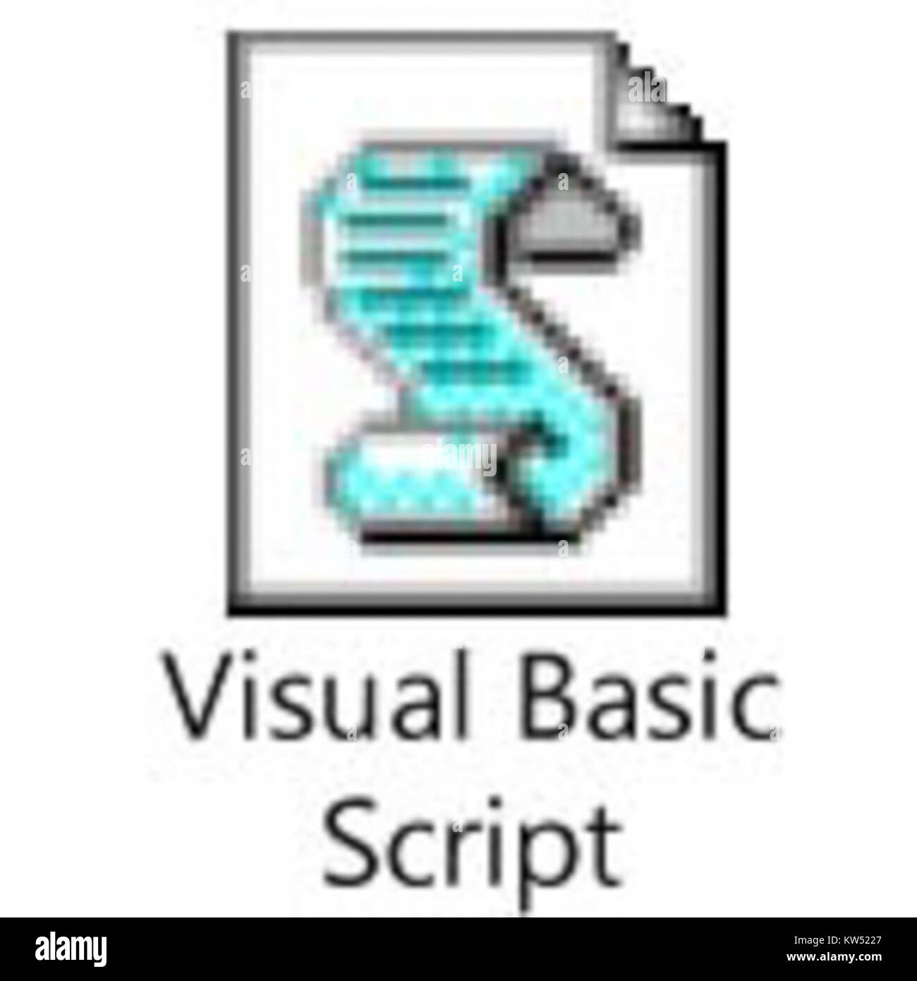 Visual basic script 1 Stock Photo