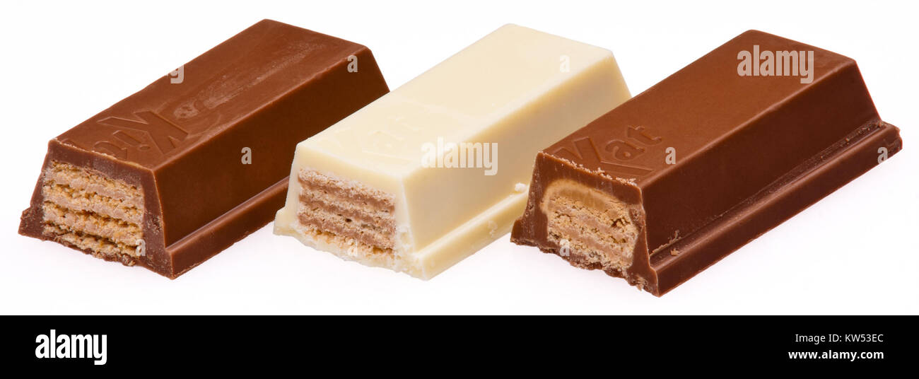 A large display of Kit Kat bars, showcasing the iconic chocolate bars ...