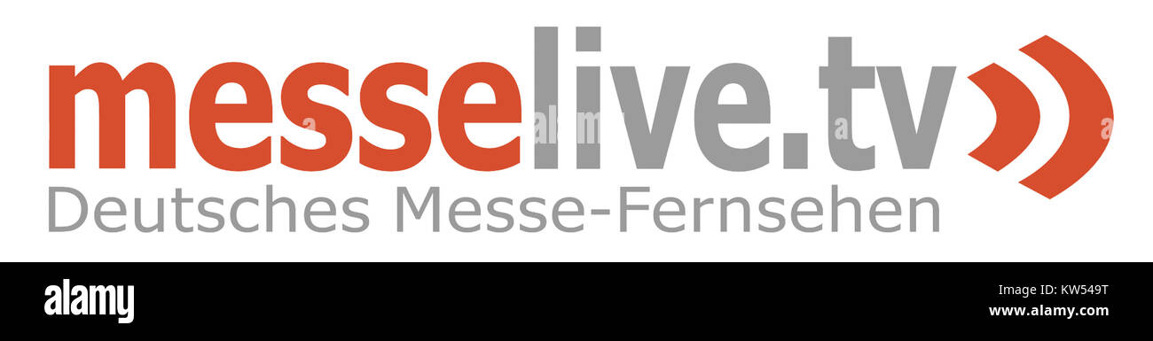 Messelivetv deutsches messe fernsehen Stock Photo