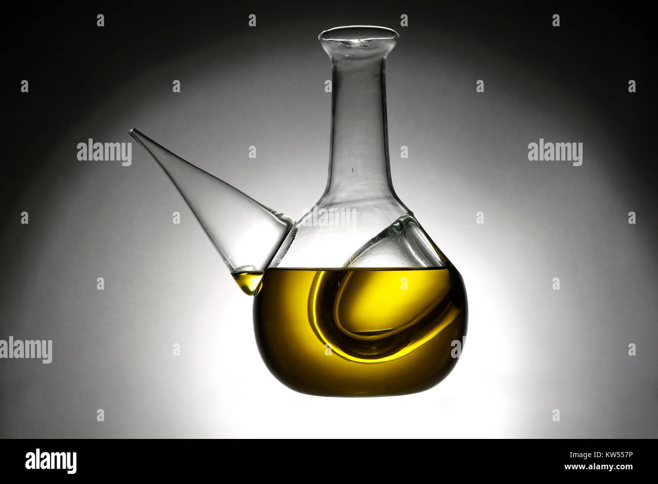 Olive oil in a carafe, Stock Photo