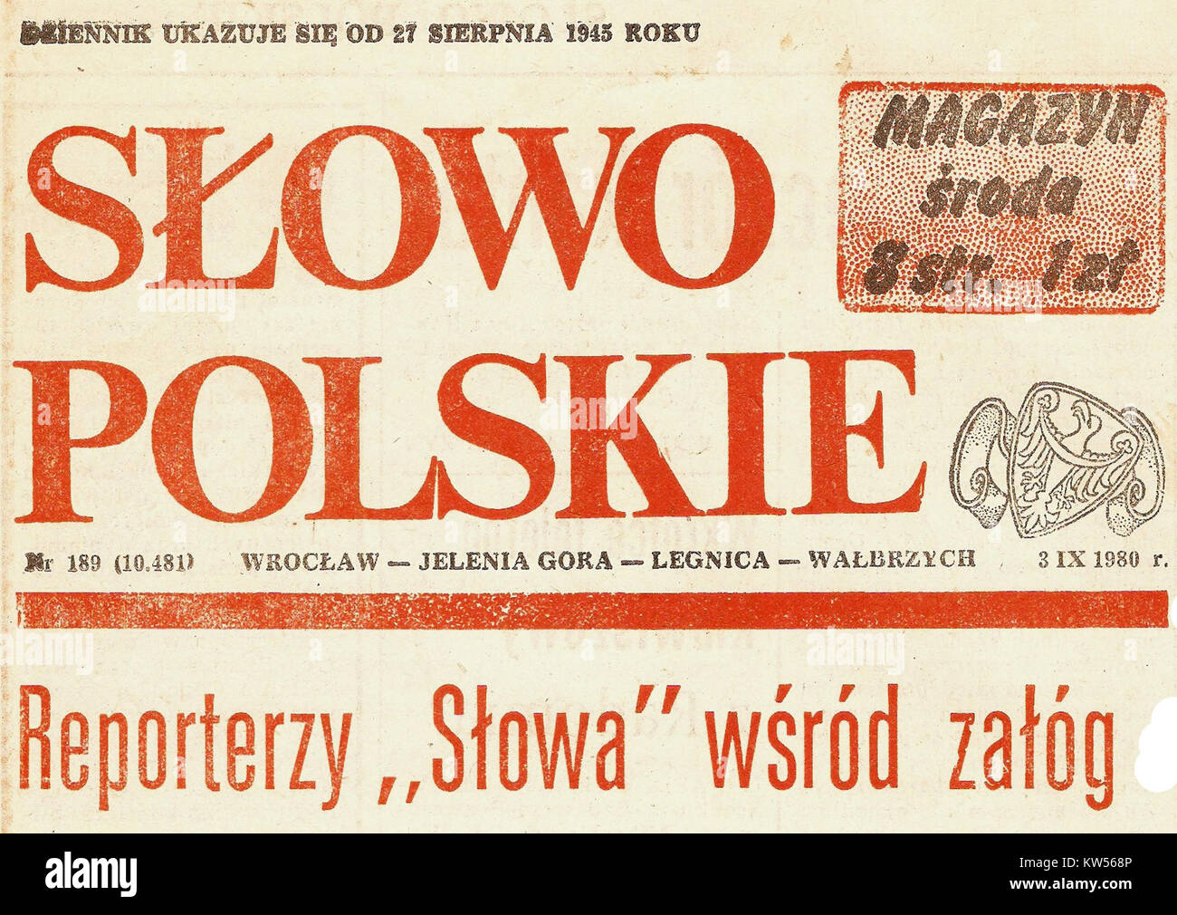 slowo-polskie-3-ix-1980-stock-photo-alamy