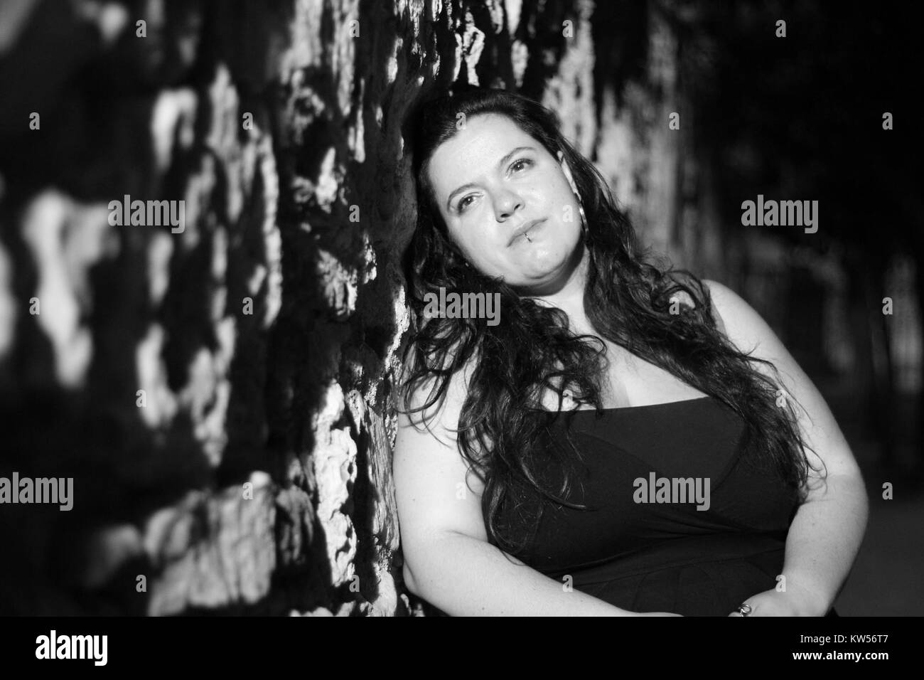 Black and white portrait photography Stock Photo - Alamy
