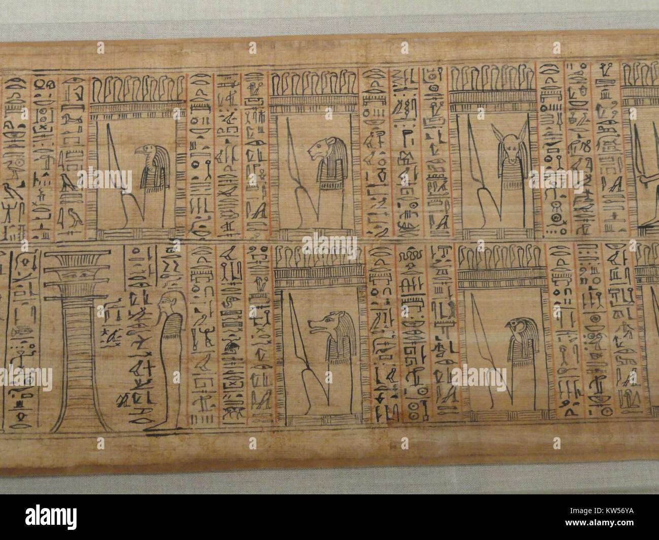 Book of the Dead of Hori, about 1969 945 BC, New Kingdom, Dynasty 21, papyrus section 3   Cleveland Museum of Art   DSC08664 Stock Photo