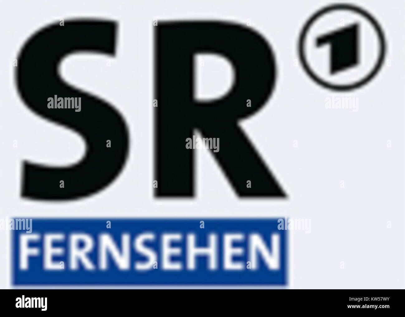 Logo SR Fernsehen Stock Photo
