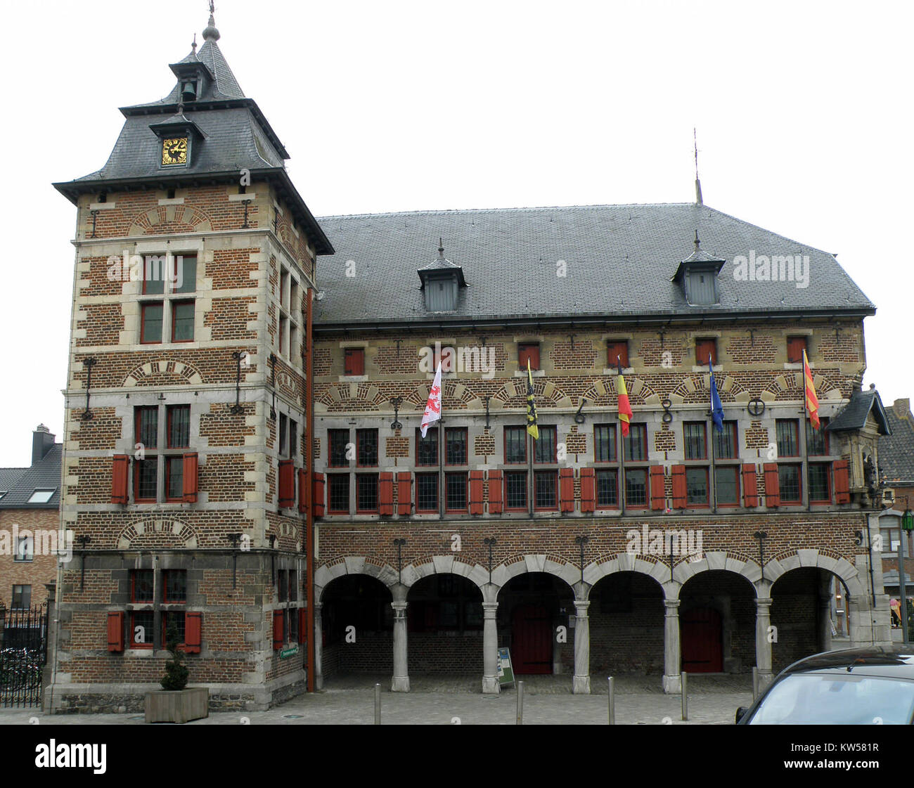 Borgloon Town Hall (Borgloon Stadhuis) in Belgium is a historical civic ...