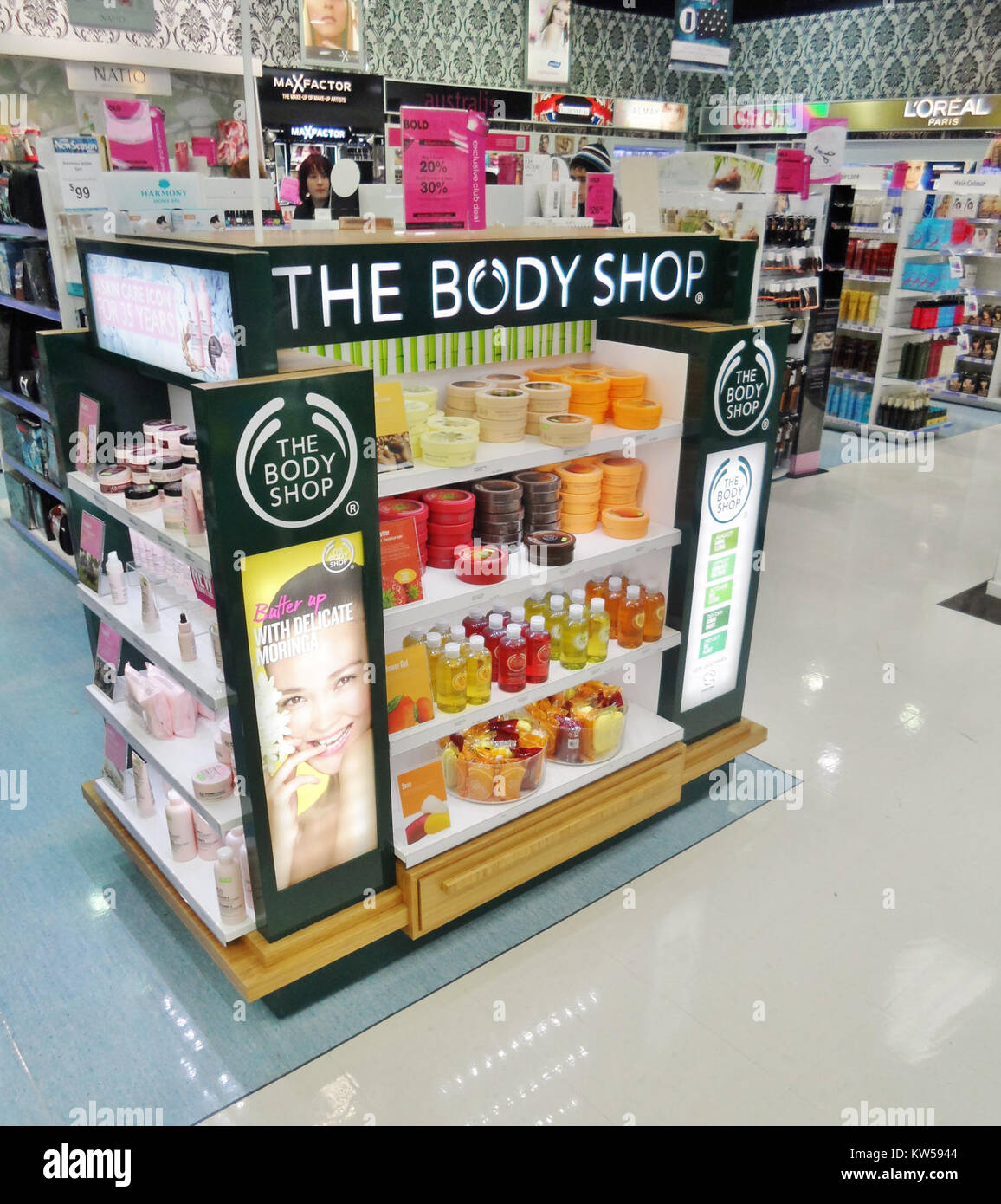 Body Shop Farmers Dunedin 2013 Stock Photo Alamy