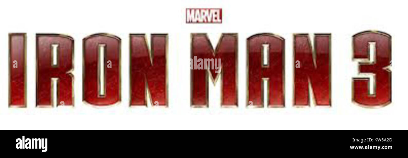 Iron Man 3 Logo Stock Photo Alamy
