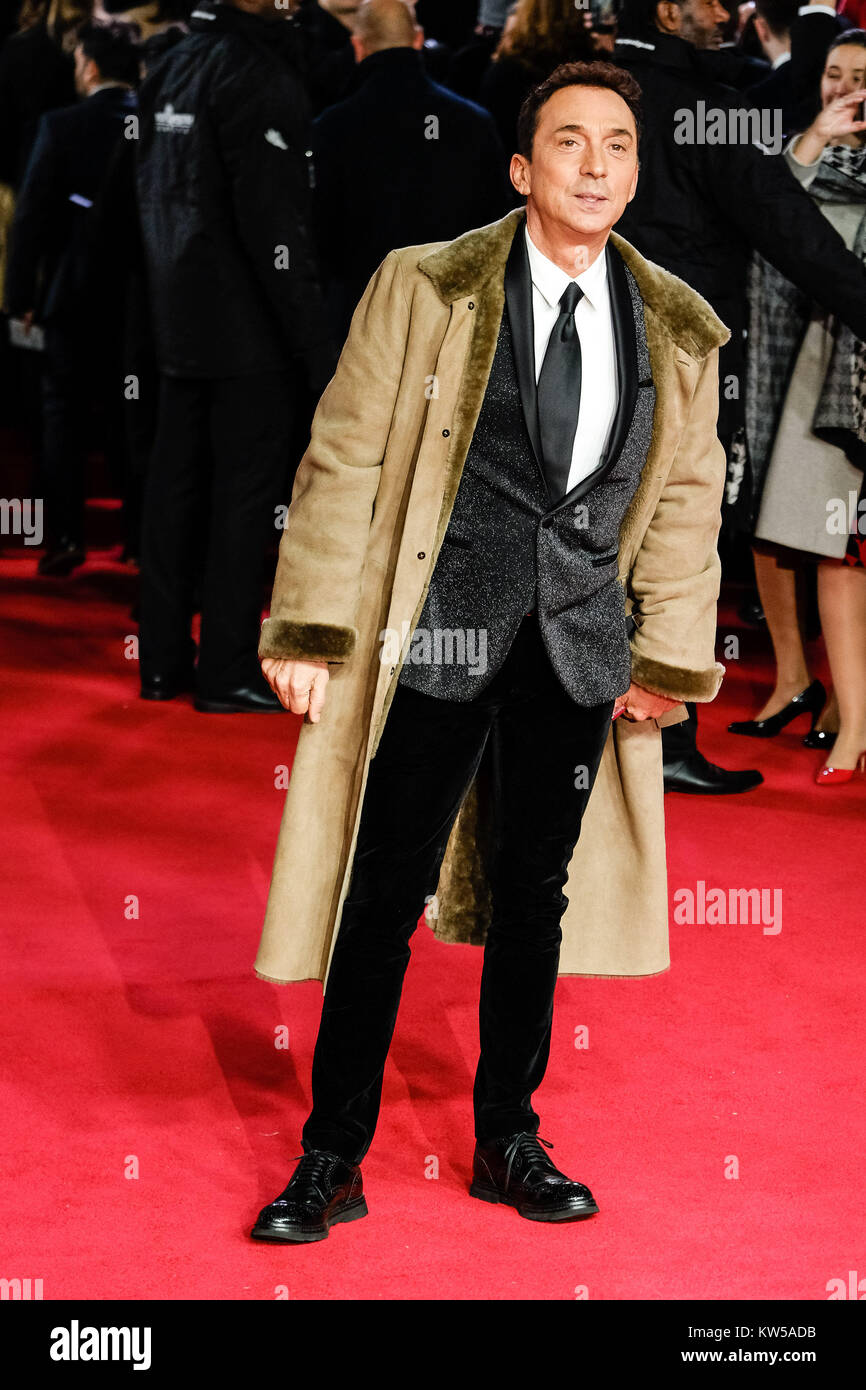 Bruno Tonioli attends the European Premiere of Star Wars - The Last Jedi at The Royal Albert Hall on Tuesday December 12, 2017. Pictured: Bruno Tonioli. Stock Photo
