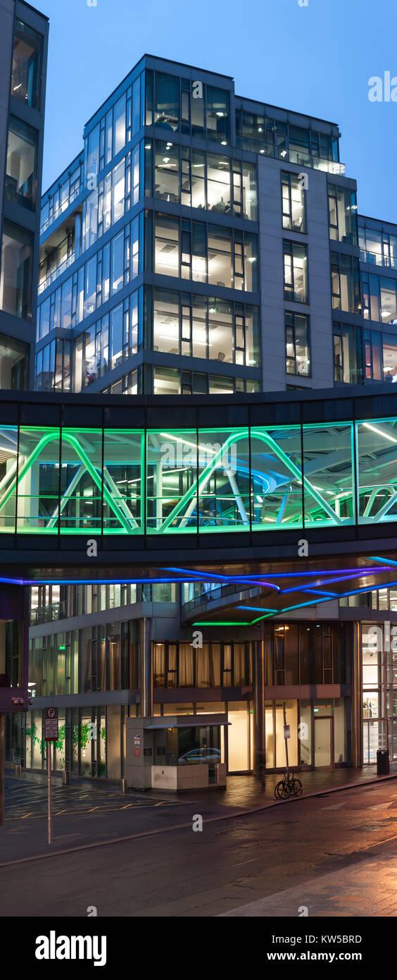 DUBLIN, IRELAND - 30 JANUARY 2017: The European headquarters of Google on Barrow Street, situated in the historic docklands of Dublin Stock Photo